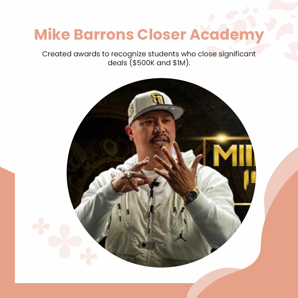 Mike Barrons Closer Academy Photo